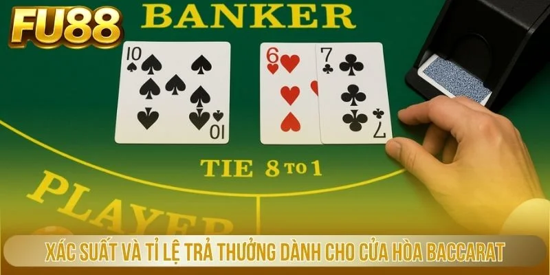 Xác suất và tỉ lệ trả thưởng dành cho cửa hòa Baccarat